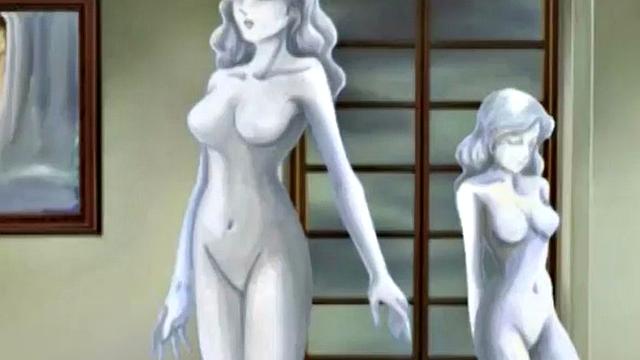 Big titty anime babe gets licked