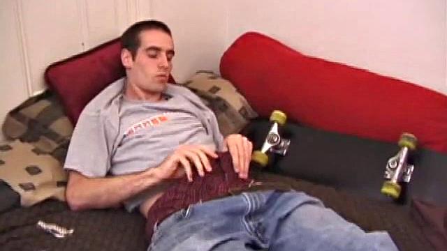 James Shafer can't stop stroking his cock for the camera