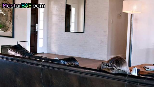 Pierced lez babe eaten out by her GF