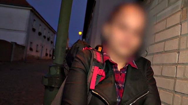 Real babe picked up and oiled for fuck by priest in outdoor van