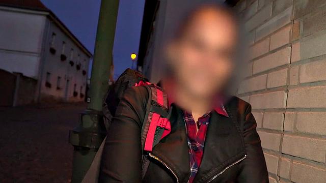 Real babe picked up and oiled for fuck by priest in outdoor van