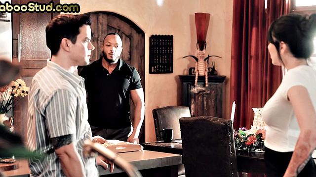 Kinky jock bareback fucked by stepbrother outdoors