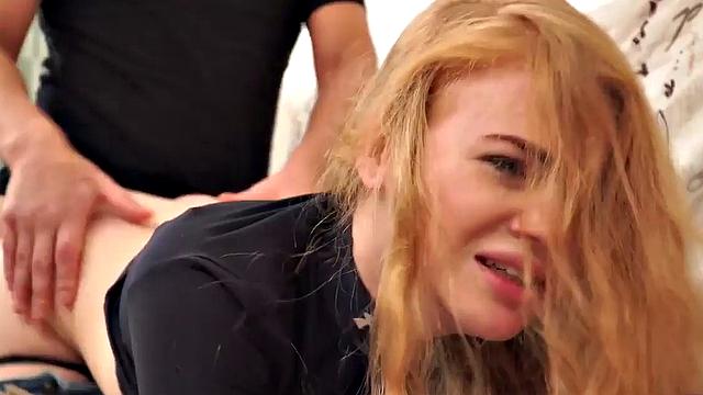 DEBT4k. Graceful ginger on boner because she bought a TV