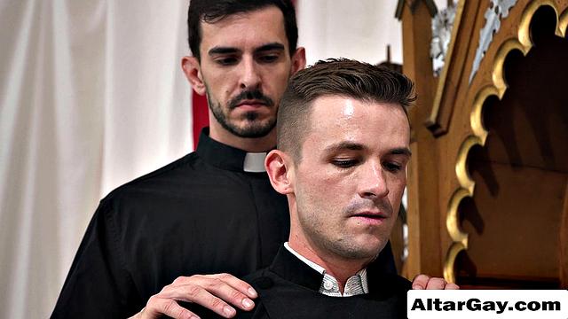 Nasty priest fucks Twink teen's tight ass