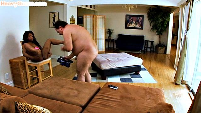 Busty amateur MILF in stockings and heels gets fucked