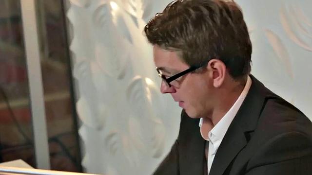 Office babes in lingerie share cock and jizz in 3way