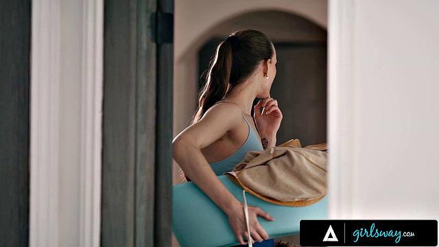 GIRLSWAY - Housekeeper Olivia Madison Caught Naughty Glimpses Of Her Bosses