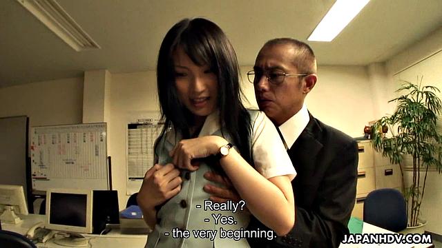 Ruri Shinohara with her manager hard