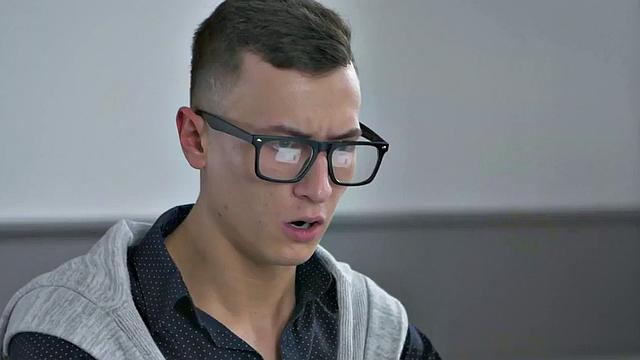 Boss licks and fucks busty secretary's pussy in office