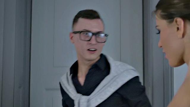 Boss licks and fucks busty secretary's pussy in office