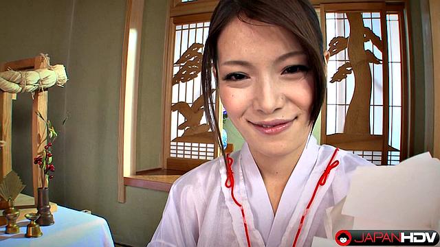 анна кирисима в кимоно заводит по-взрослому - чистая японская страсть