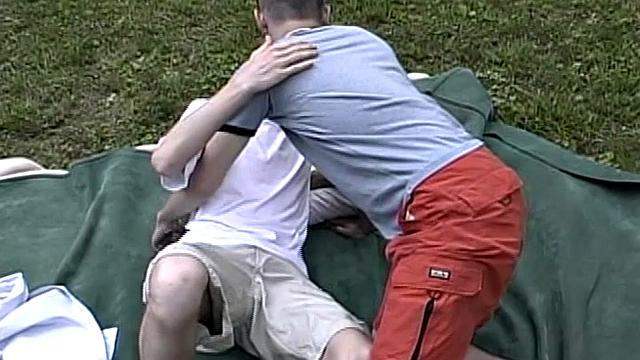 Adorable twinks Jarrin and Jaycee are out for a Sunday drive, looking for a nice secluded spot to picnic. They set out the blankets, but these guys are too horny to think about eating.