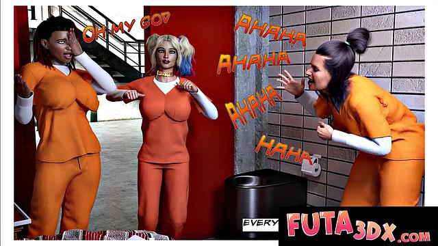 Futa3DX - Hot Blonde Gets Fucked In Prison Futa Style