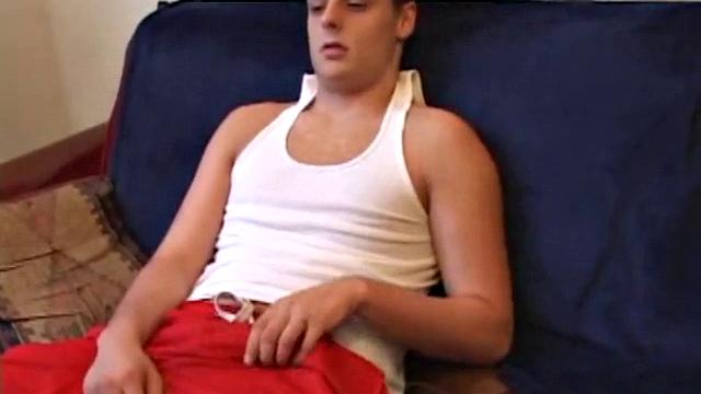 Lance is back for another solo session, jerking off in front of a mirror. We get to enjoy watching this naked boy stroke his hard cock.