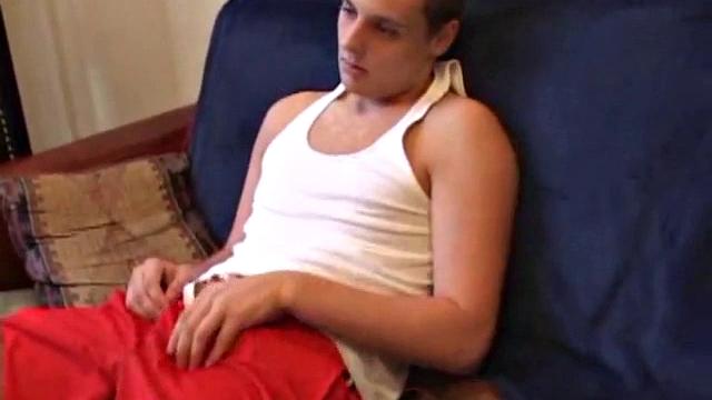 Lance is back for another solo session, jerking off in front of a mirror. We get to enjoy watching this naked boy stroke his hard cock.