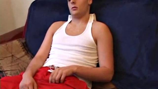 Lance is back for another solo session, jerking off in front of a mirror. We get to enjoy watching this naked boy stroke his hard cock.