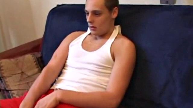 Lance is back for another solo session, jerking off in front of a mirror. We get to enjoy watching this naked boy stroke his hard cock.