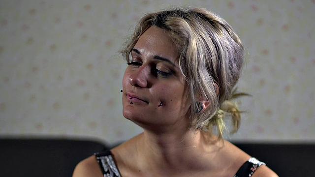 Pathetic babe used in public humiliation group sex