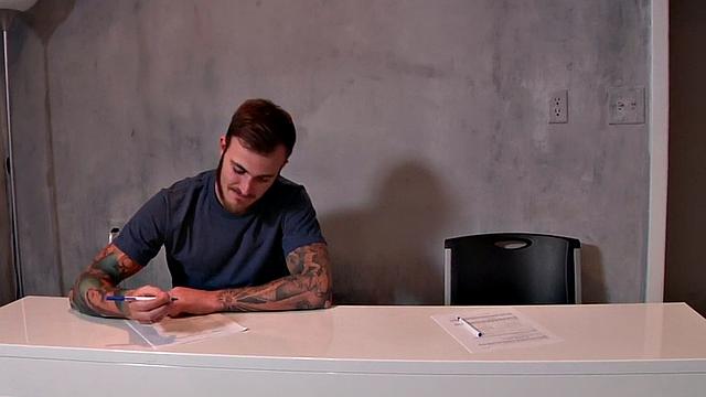 Gay dude penetrates hunk in ass in doggystyle