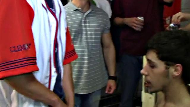 Real straight guys on party going gay