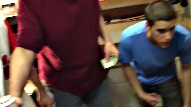 Real straight guys on party going gay