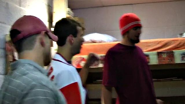 Real straight guys on party going gay