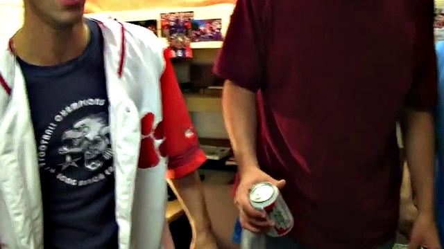 Real straight guys on party going gay