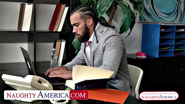 Sexy co-worker Bianca Burke is horny and in need of a Big Black