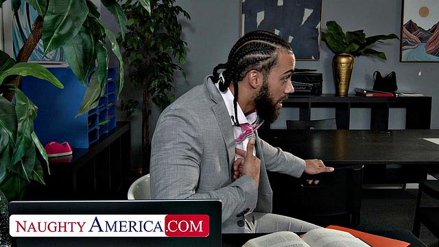 Sexy co-worker Bianca Burke is horny and in need of a Big Black