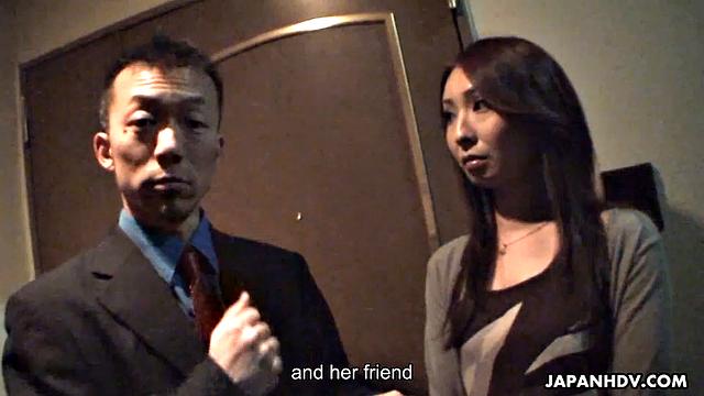 Two lovely Japanese please a lucky man