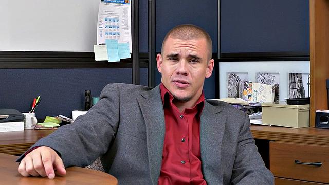 Watch as boss commands workers in wild anal sex with business suit attire