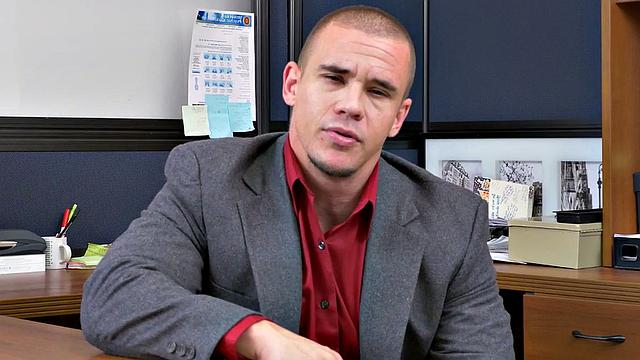 Watch as boss commands workers in wild anal sex with business suit attire