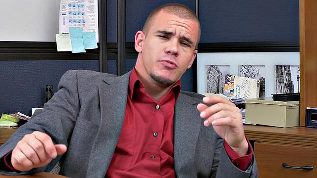 Watch as boss commands workers in wild anal sex with business suit attire