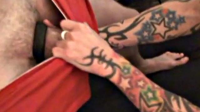 Vintage rough german studs throat-fuck