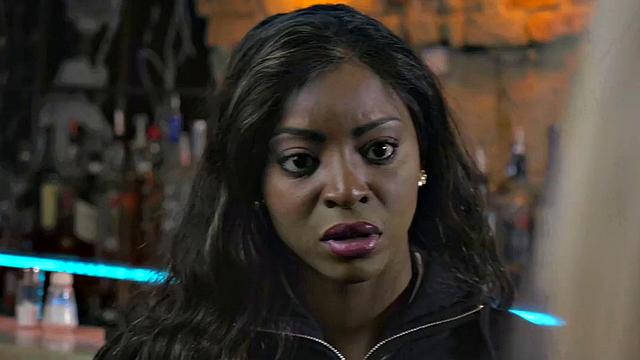 Black lez secretary pussyfingered at work by white babe