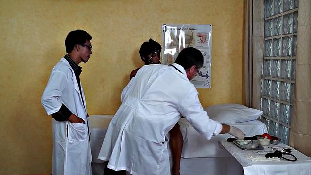 Asian anal gaping sucked by doctor while checking him