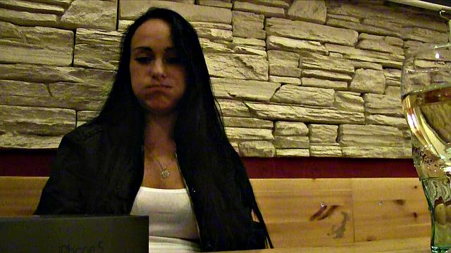 How Much Cum Will This Pretty Babe Swallow For A Free Phone