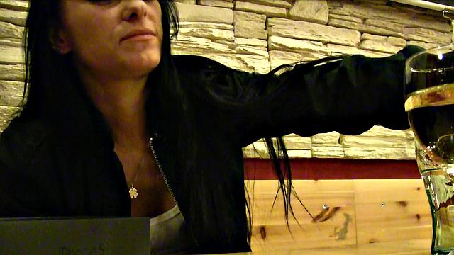 How Much Cum Will This Pretty Babe Swallow For A Free Phone