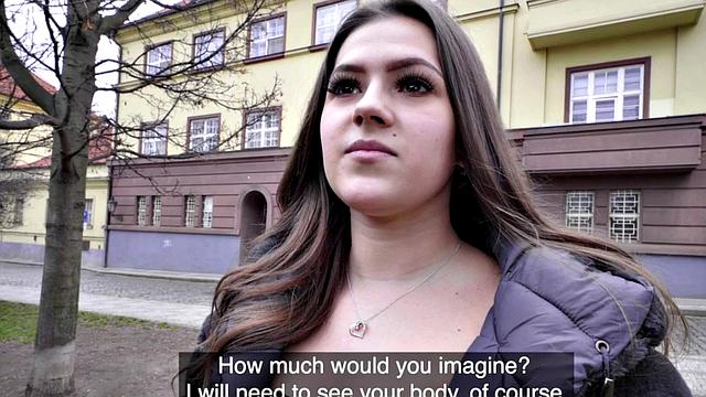 Bigtit amateur babe gets pickedup for POV blowjob and sex