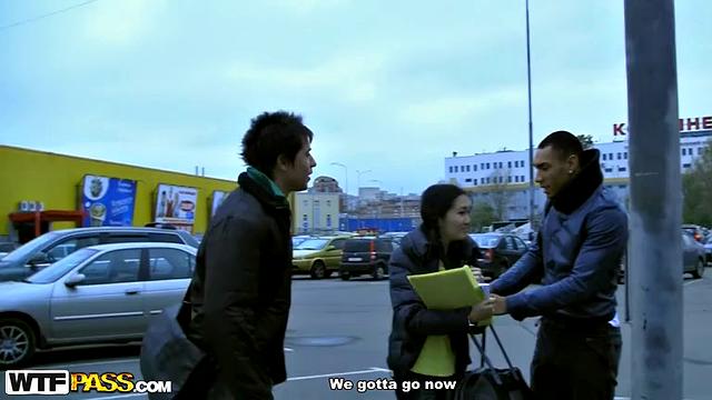 18 year old girl gets banged in car