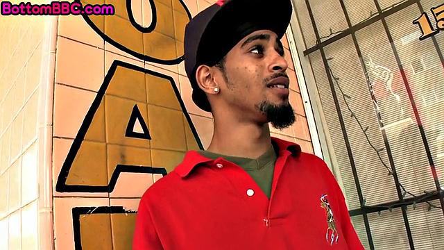 Straight ebony fooled by white lad