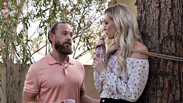 Charlotte Sins with her friend's dad!!