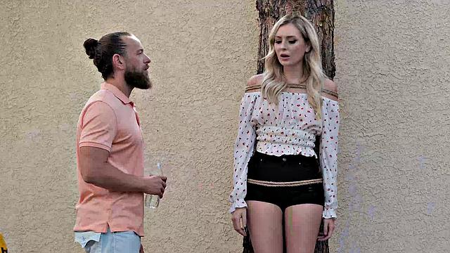 Charlotte Sins with her friend's dad!!