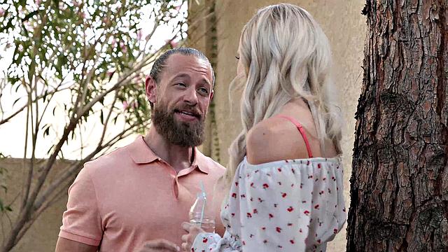 Charlotte Sins with her friend's dad!!