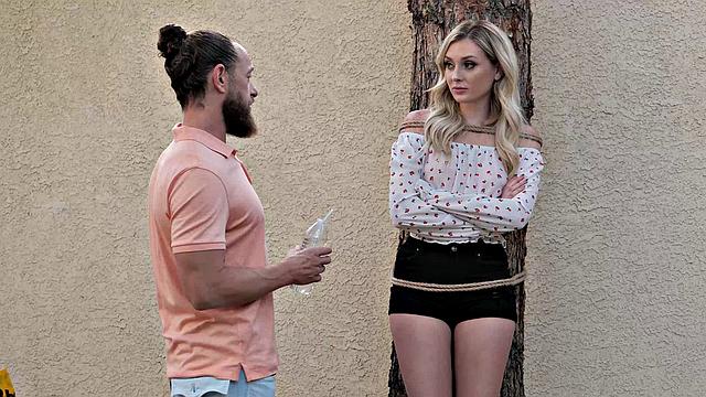 Charlotte Sins with her friend's dad!!