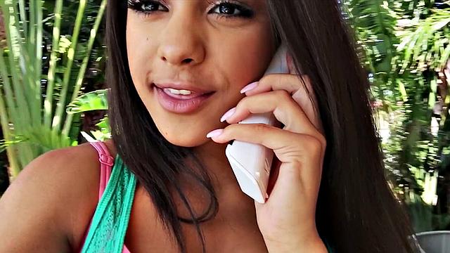 Natural Teen Seduces Pizza Man