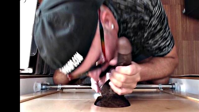 IR gloryhole daddy sucks dick before bareback fucked