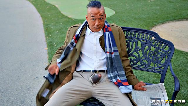 Nasty Bench Flasher Meets Thirsty Jogging Nymph