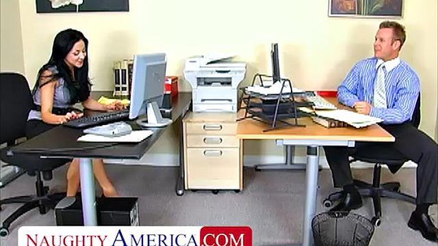 Audrey Bitoni gets drilled in the office