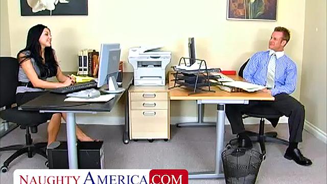 Audrey Bitoni gets drilled in the office